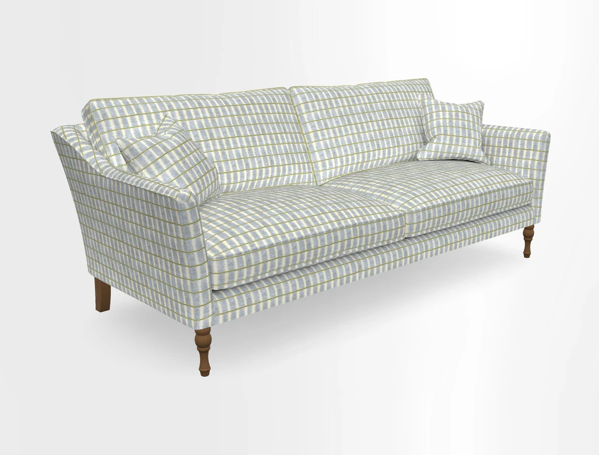 Brunel 3 Seater Sofa in V&A Threads of India Mughal Garden Safari Hunter