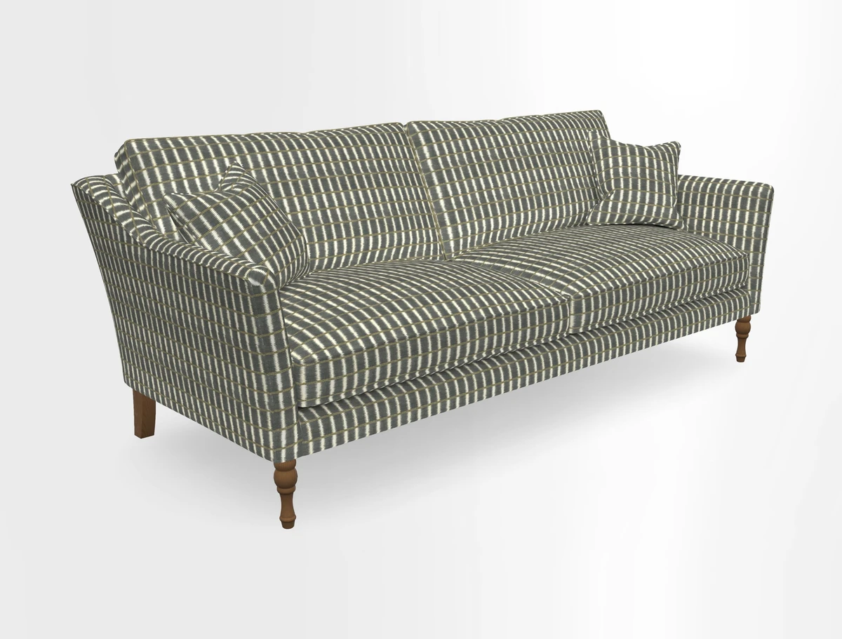 Brunel 3 Seater Sofa in V&A Threads of India Mughal Garden Safari Hunter