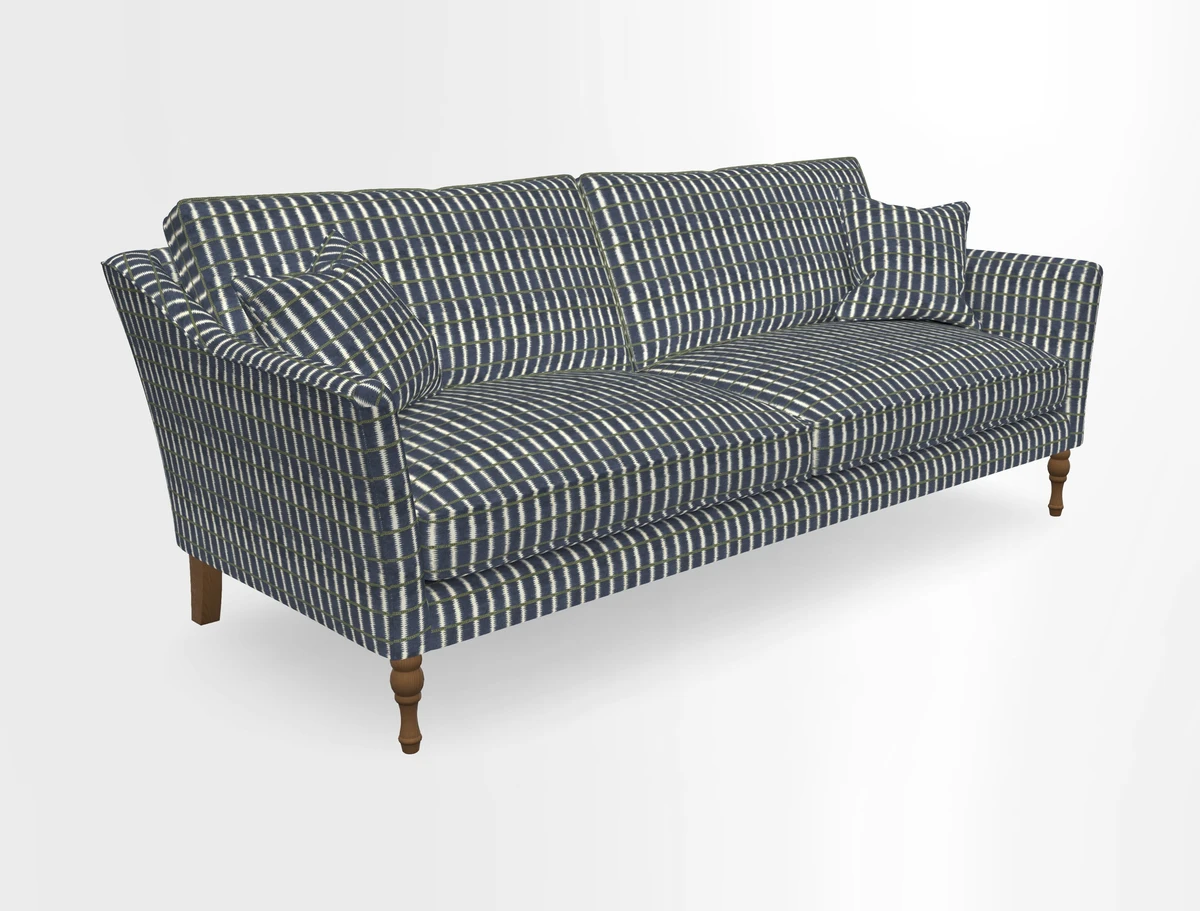 Brunel 3 Seater Sofa in V&A Threads of India Mughal Garden Safari Hunter