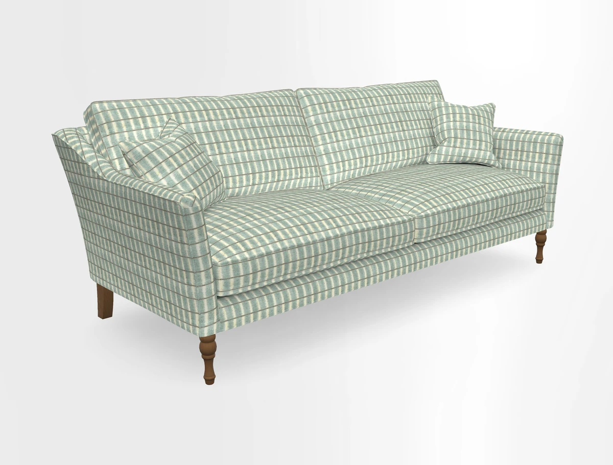 Brunel 3 Seater Sofa in V&A Threads of India Mughal Garden Safari Hunter