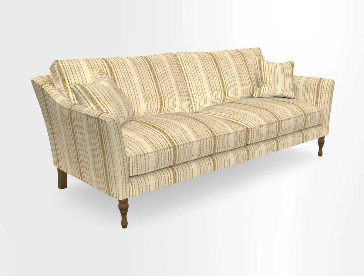 Brunel 3 Seater Sofa in V&A Threads of India Mughal Garden Safari Hunter