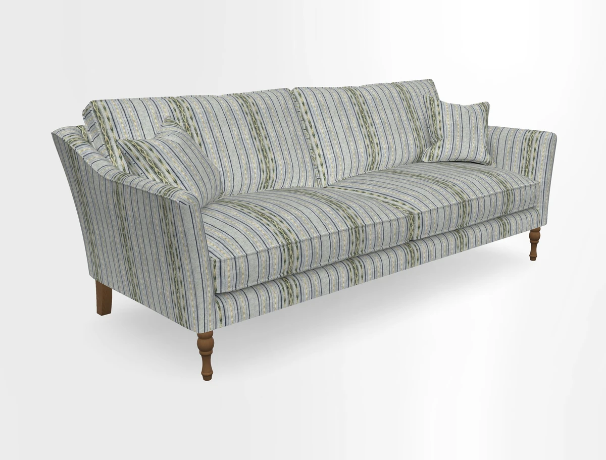 Brunel 3 Seater Sofa in V&A Threads of India Mughal Garden Safari Hunter