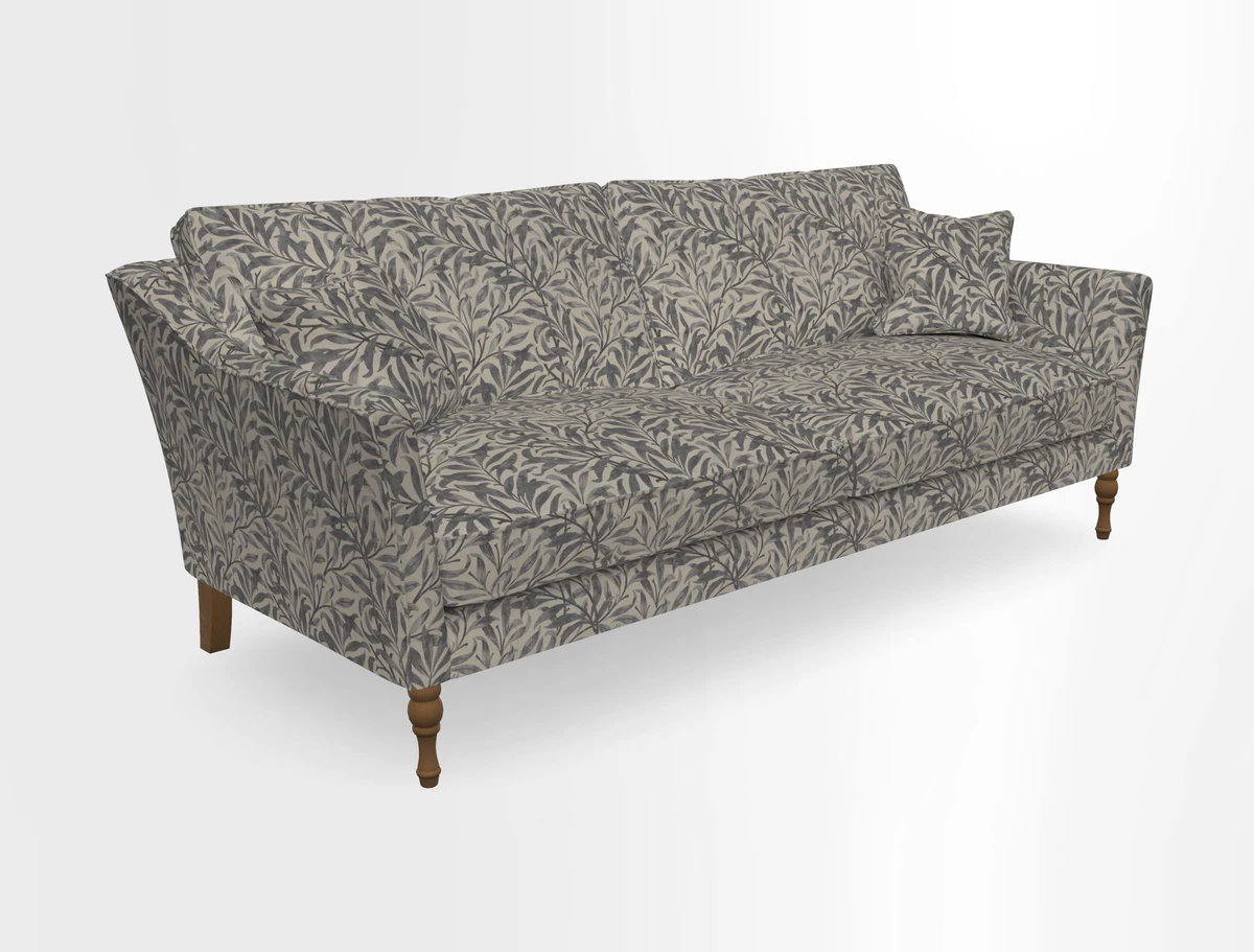Brunel 3 Seater Sofa in V&A Threads of India Mughal Garden Safari Hunter