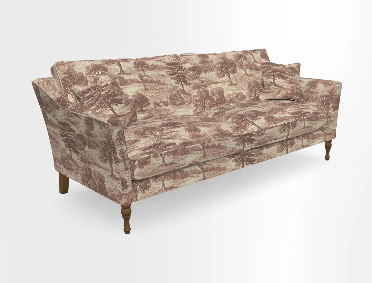 Brunel 3 Seater Sofa in V&A Threads of India Mughal Garden Safari Hunter