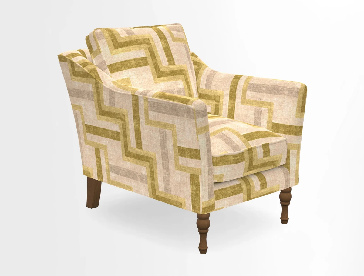 V&A Collection Brunel Chair in Two Tone Plain Biscuit