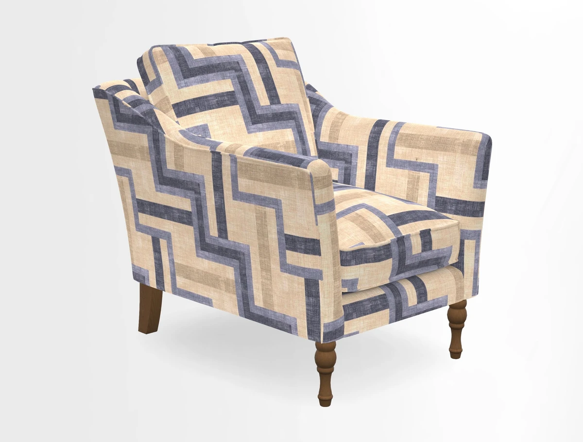 V&A Collection Brunel Chair in Two Tone Plain Biscuit