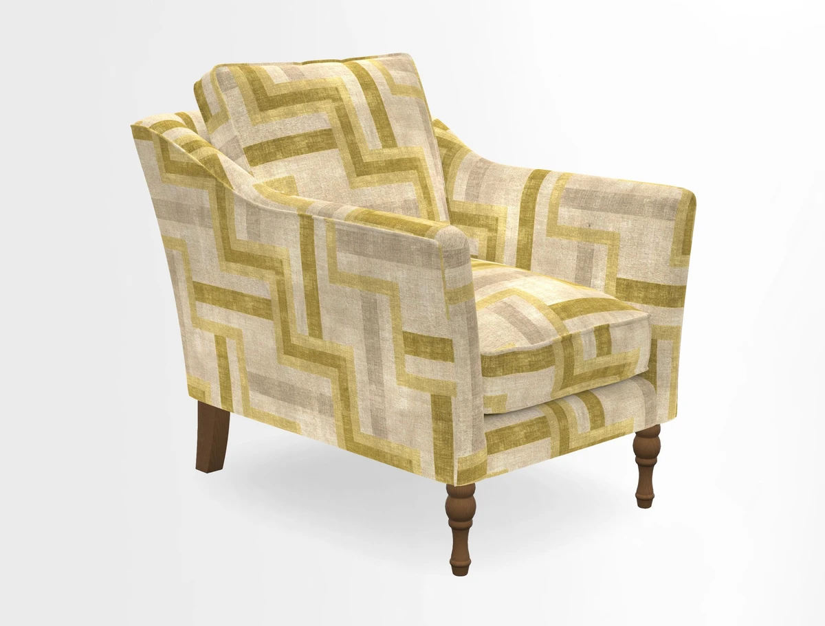 V&A Collection Brunel Chair in Two Tone Plain Biscuit