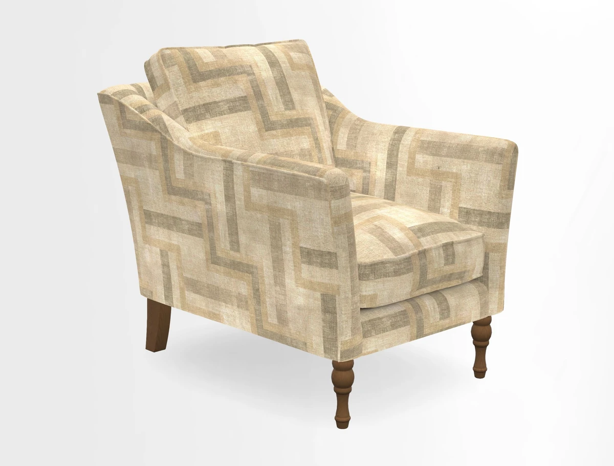V&A Collection Brunel Chair in Two Tone Plain Biscuit