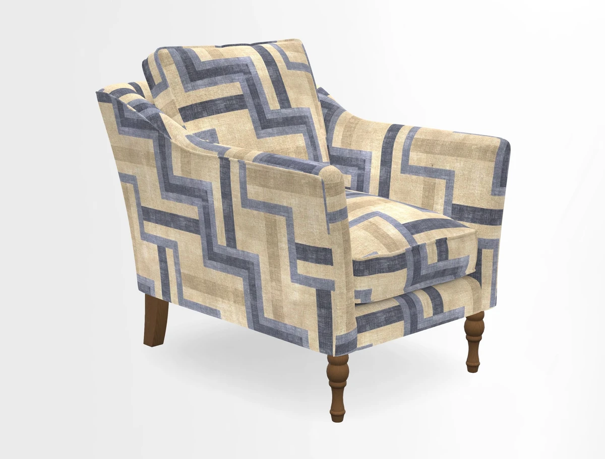 V&A Collection Brunel Chair in Two Tone Plain Biscuit
