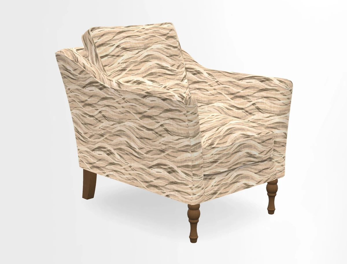 V&A Collection Brunel Chair in Two Tone Plain Biscuit