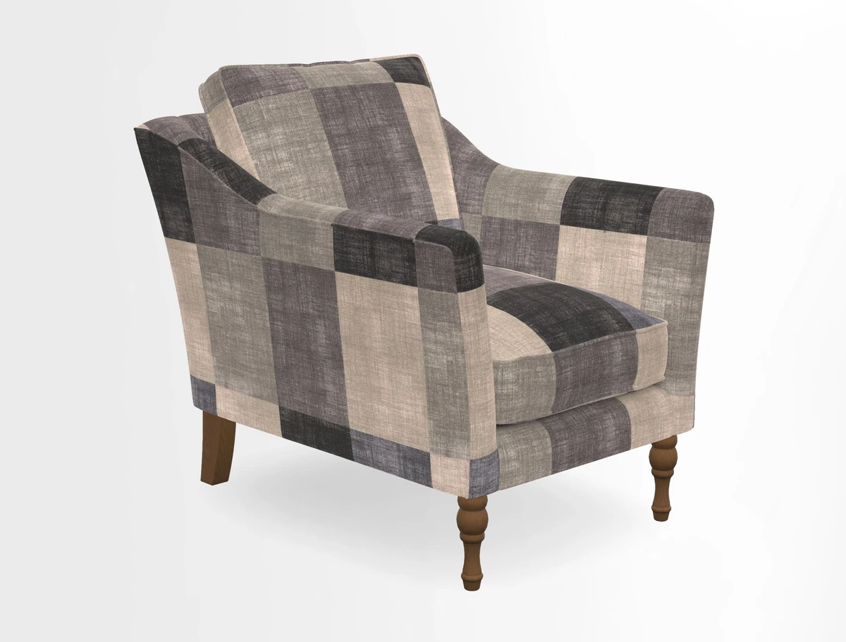 V&A Collection Brunel Chair in Two Tone Plain Biscuit