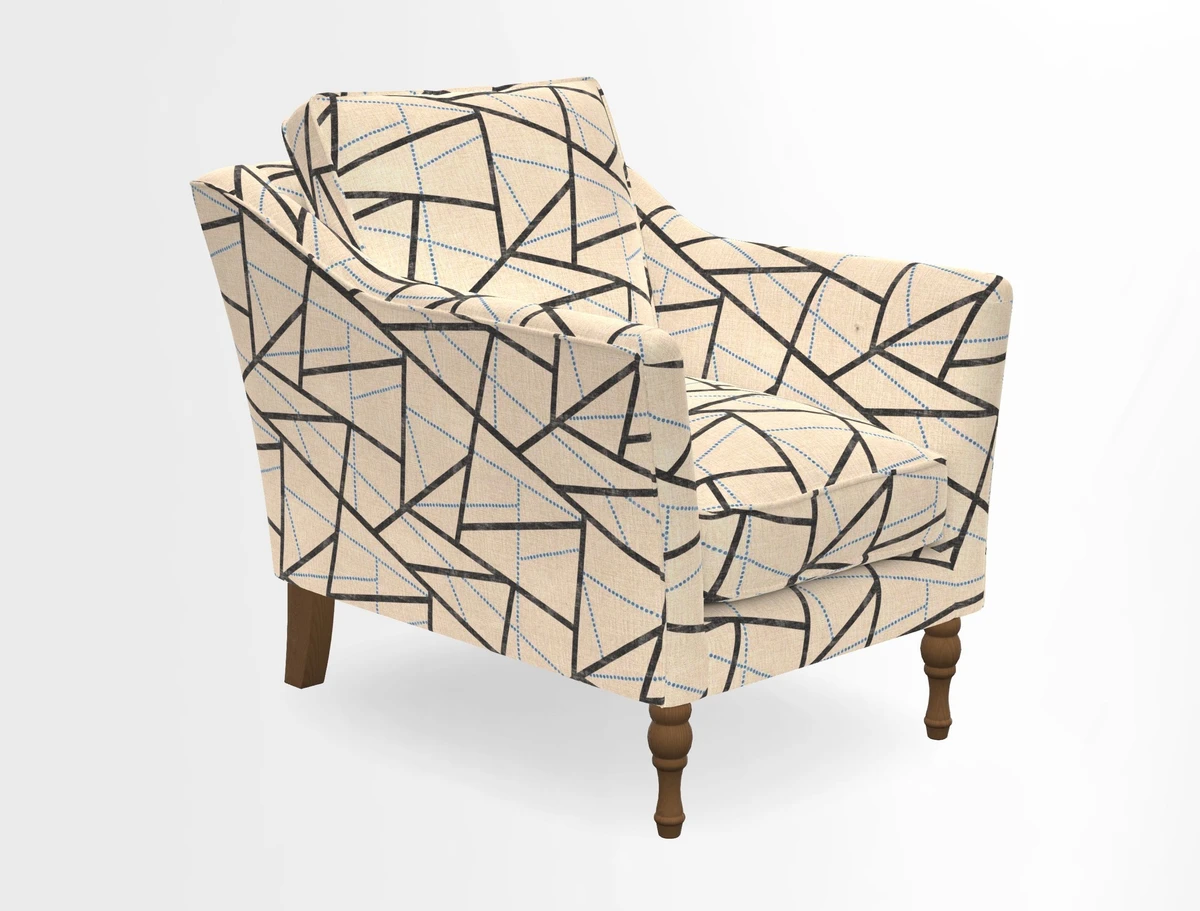 V&A Collection Brunel Chair in Two Tone Plain Biscuit