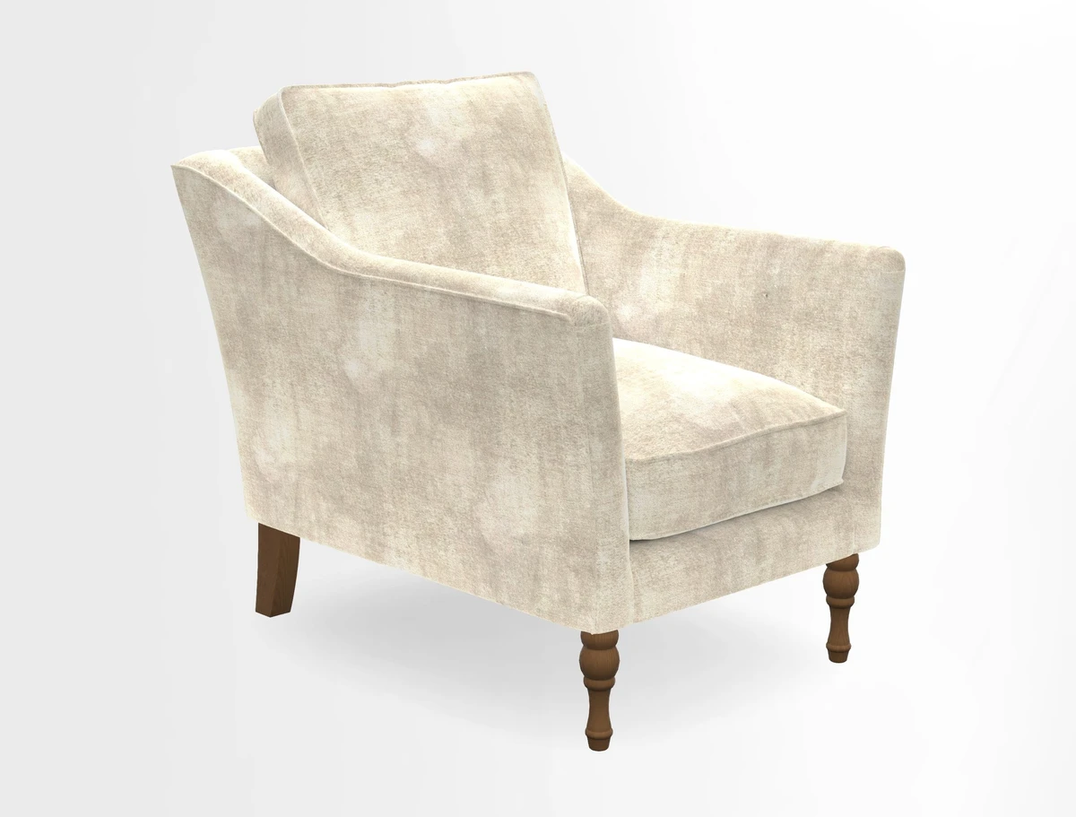 V&A Collection Brunel Chair in Two Tone Plain Biscuit
