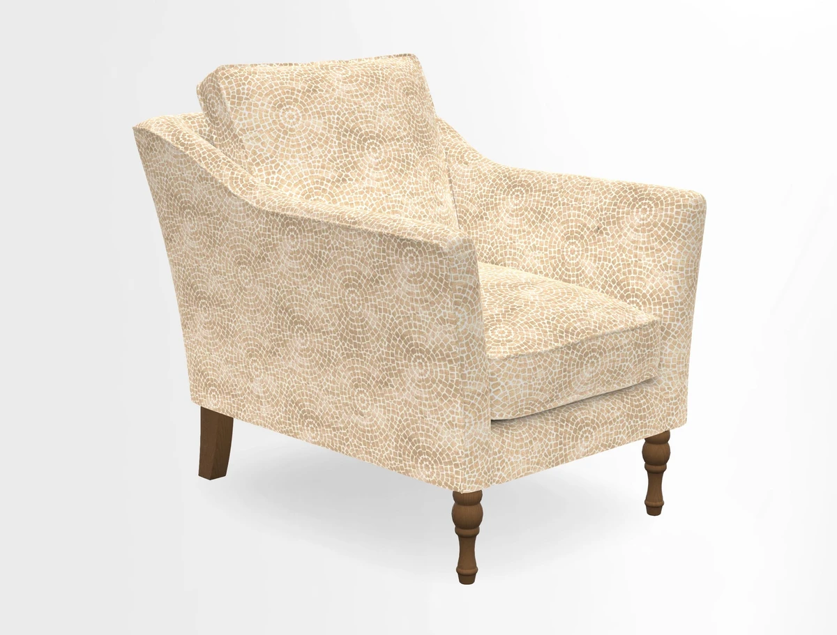 V&A Collection Brunel Chair in Two Tone Plain Biscuit