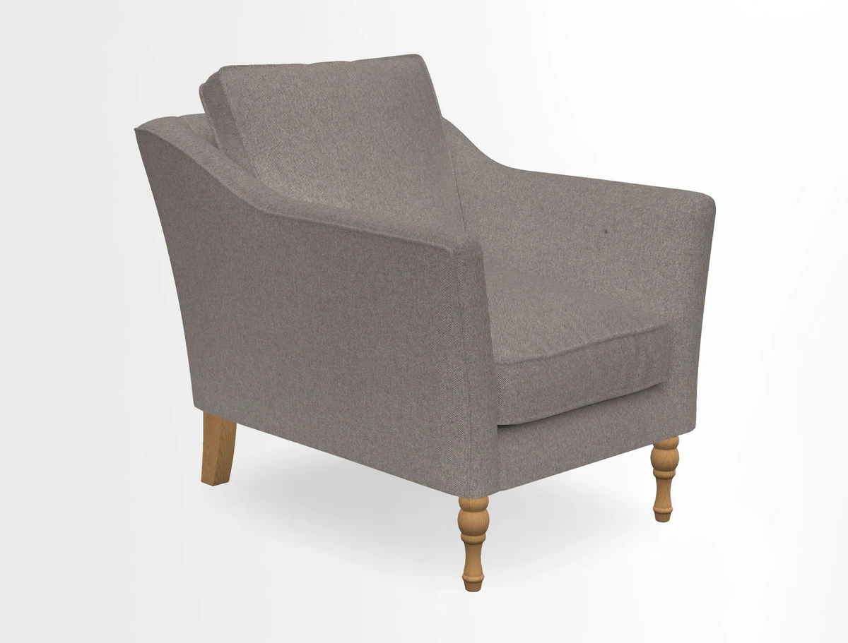 V&A Collection Brunel Chair in Two Tone Plain Biscuit