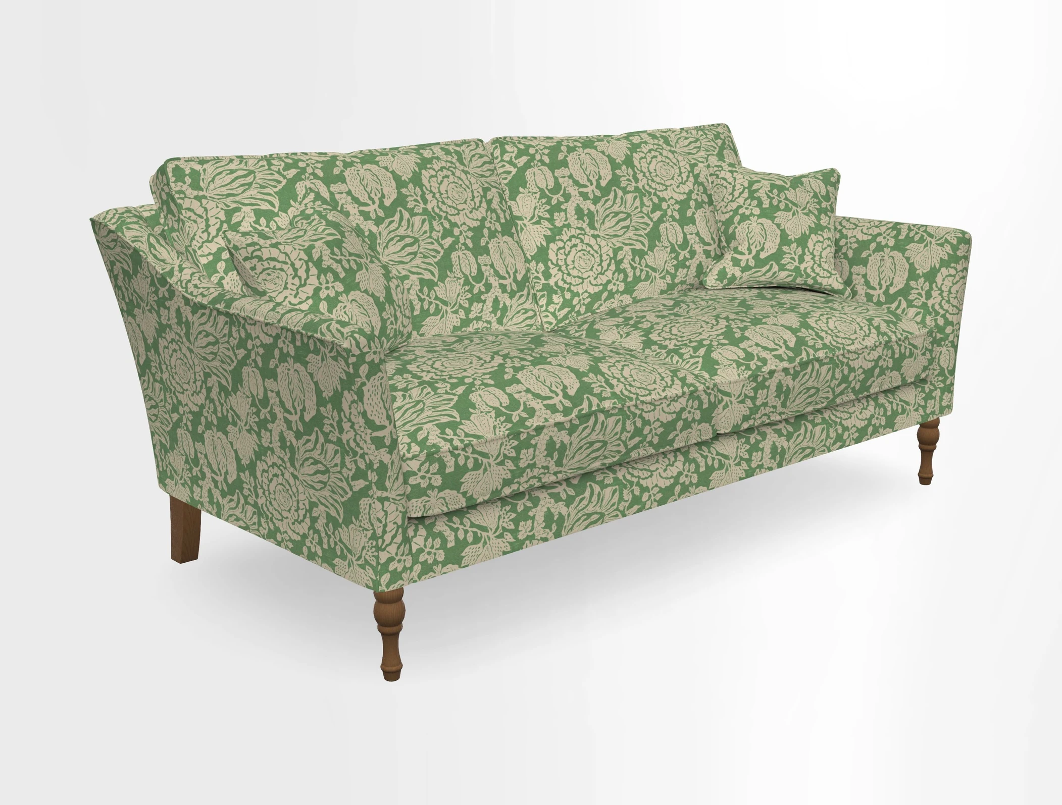 Brunel 3 Seater Sofa in V&A Threads of India Mughal Garden Safari Hunter