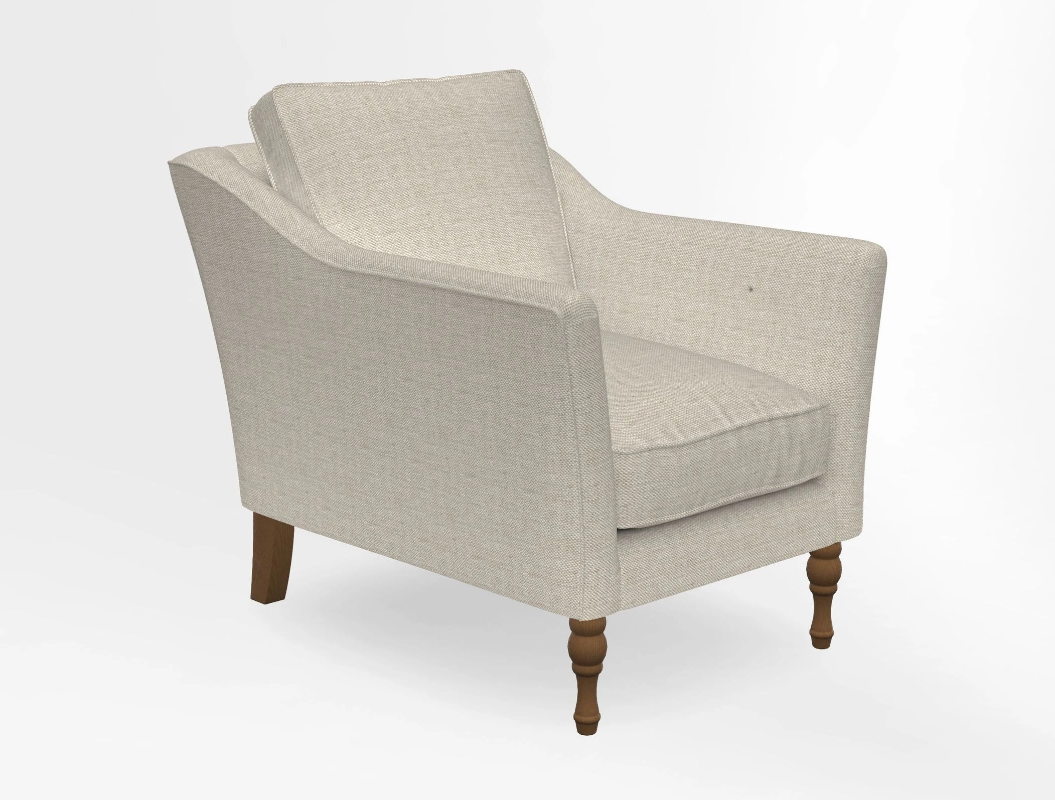 V&A Collection Brunel Chair in Two Tone Plain Biscuit