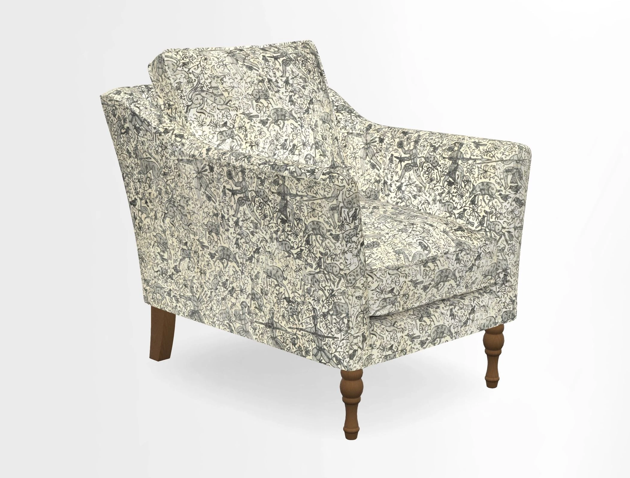 V&A Collection Brunel Chair in Two Tone Plain Biscuit