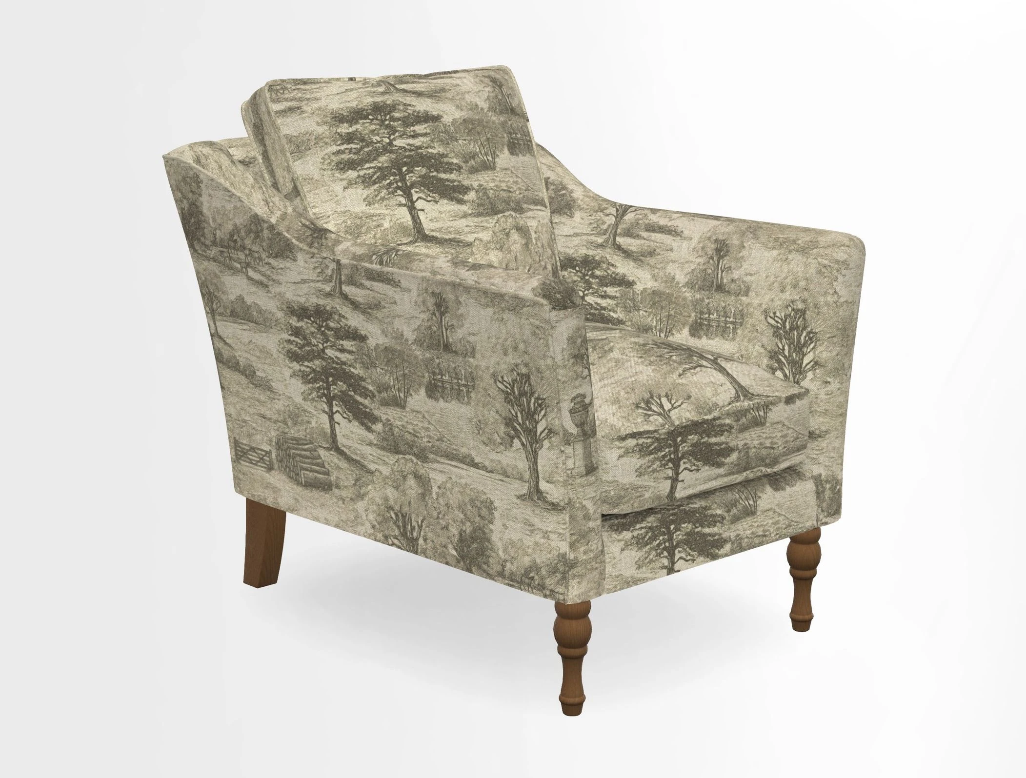 V&A Collection Brunel Chair in Two Tone Plain Biscuit