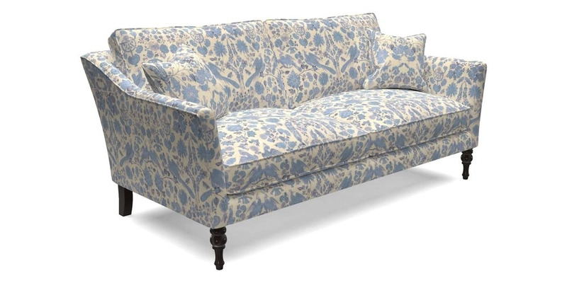 Brunel 3 Seater Sofa in V&A Threads of India Mughal Garden Safari Hunter