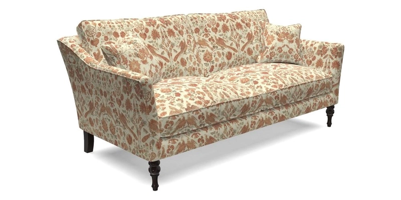 Brunel 3 Seater Sofa in V&A Threads of India Mughal Garden Safari Hunter