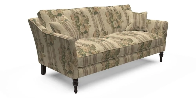 Brunel 3 Seater Sofa in V&A Threads of India Mughal Garden Safari Hunter
