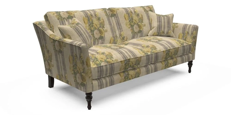 Brunel 3 Seater Sofa in V&A Threads of India Mughal Garden Safari Hunter
