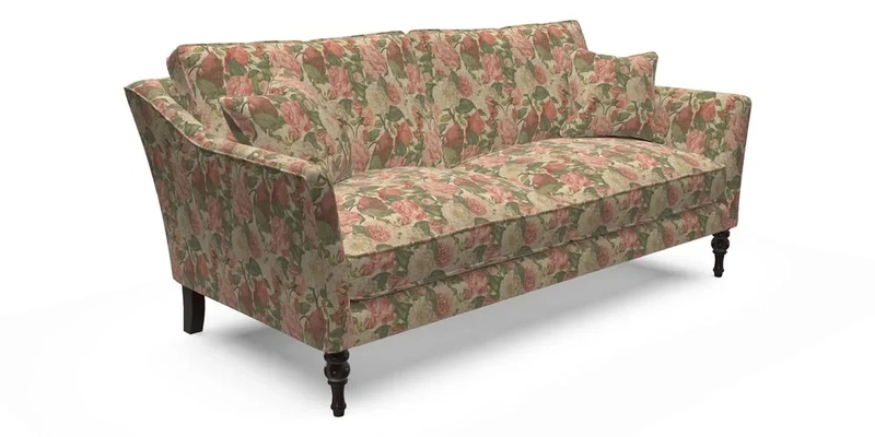 Brunel 3 Seater Sofa in V&A Threads of India Mughal Garden Safari Hunter