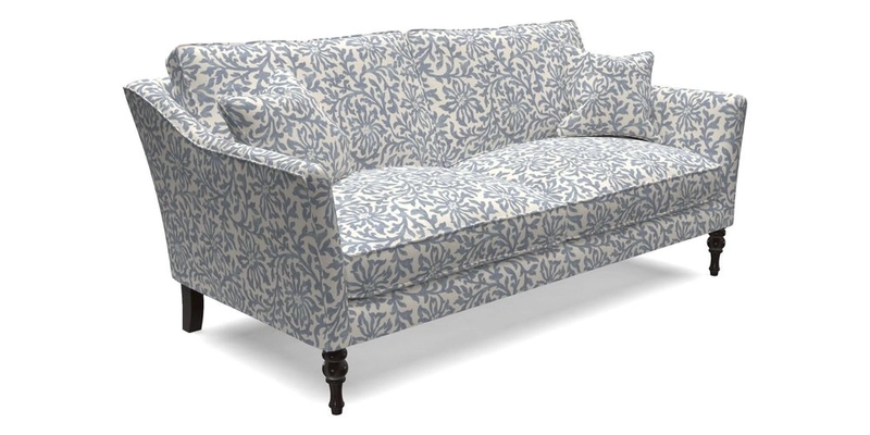 Brunel 3 Seater Sofa in V&A Threads of India Mughal Garden Safari Hunter