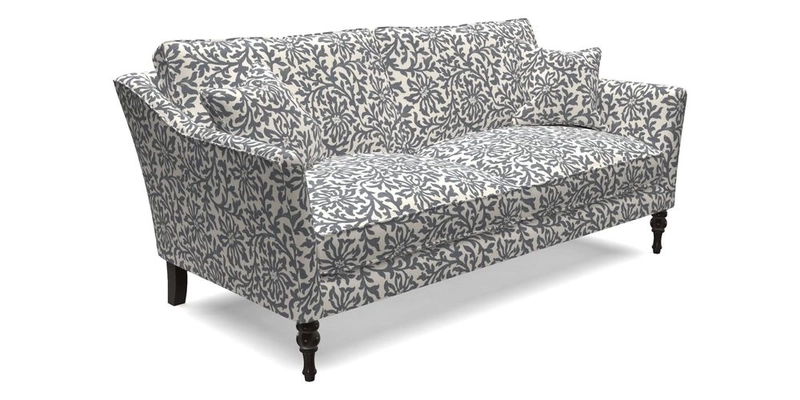 Brunel 3 Seater Sofa in V&A Threads of India Mughal Garden Safari Hunter
