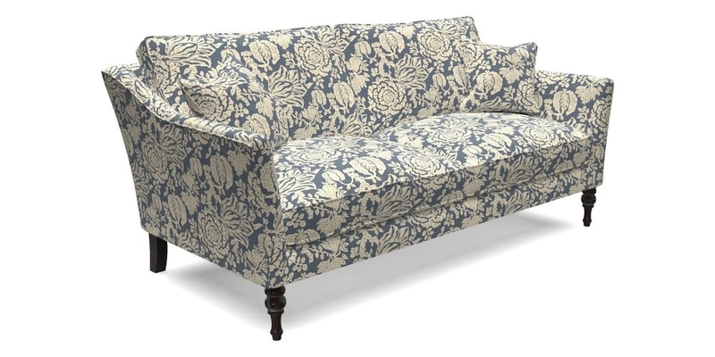 Brunel 3 Seater Sofa in V&A Threads of India Mughal Garden Safari Hunter