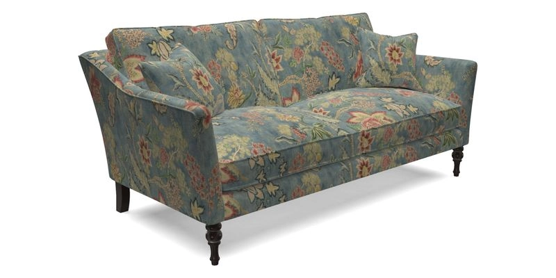 Brunel 3 Seater Sofa in V&A Threads of India Mughal Garden Safari Hunter