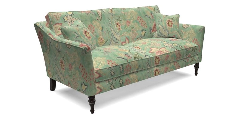 Brunel 3 Seater Sofa in V&A Threads of India Mughal Garden Safari Hunter