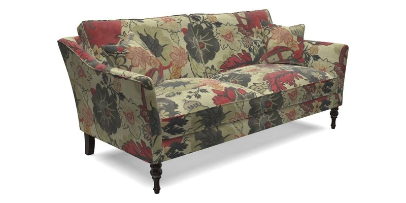 Brunel 3 Seater Sofa in V&A Threads of India Mughal Garden Safari Hunter