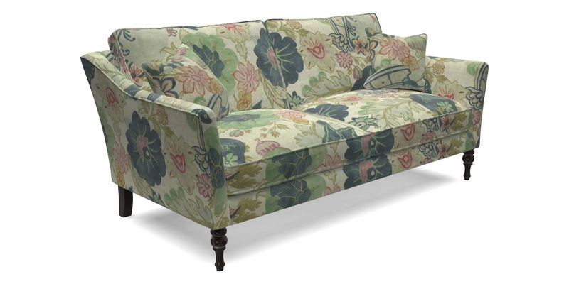 Brunel 3 Seater Sofa in V&A Threads of India Mughal Garden Safari Hunter