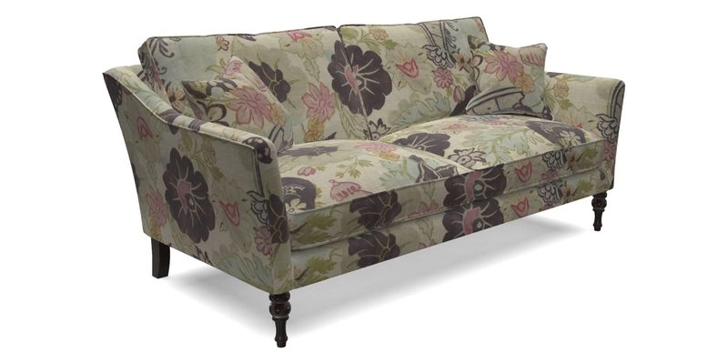 Brunel 3 Seater Sofa in V&A Threads of India Mughal Garden Safari Hunter