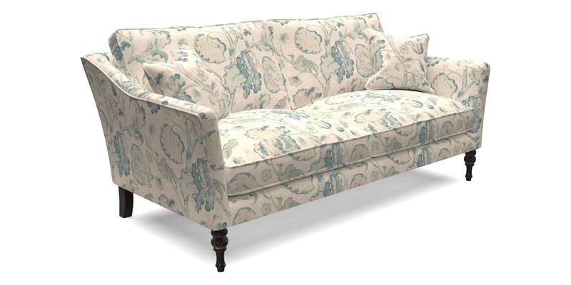 Brunel 3 Seater Sofa in V&A Threads of India Mughal Garden Safari Hunter