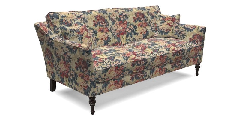 Brunel 3 Seater Sofa in V&A Threads of India Mughal Garden Safari Hunter