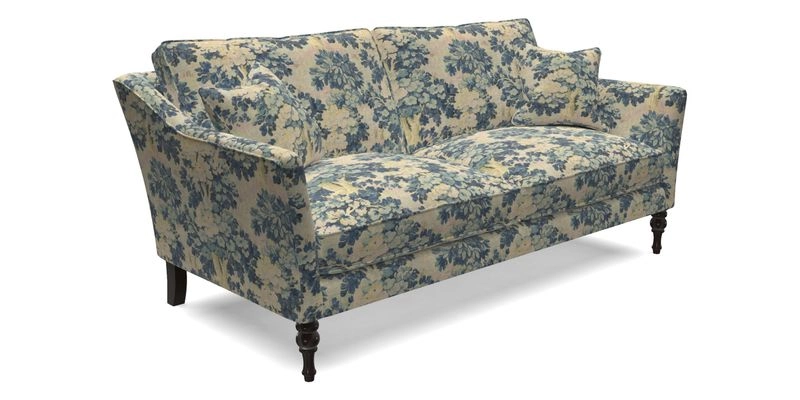 Brunel 3 Seater Sofa in V&A Threads of India Mughal Garden Safari Hunter