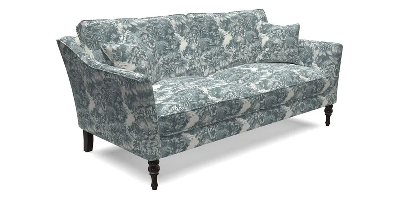 Brunel 3 Seater Sofa in V&A Threads of India Mughal Garden Safari Hunter