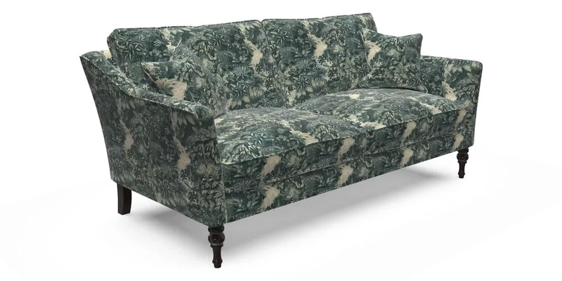 Brunel 3 Seater Sofa in V&A Threads of India Mughal Garden Safari Hunter