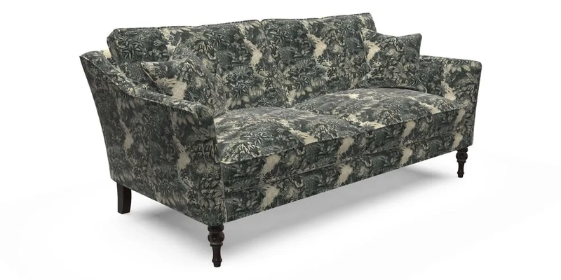 Brunel 3 Seater Sofa in V&A Threads of India Mughal Garden Safari Hunter