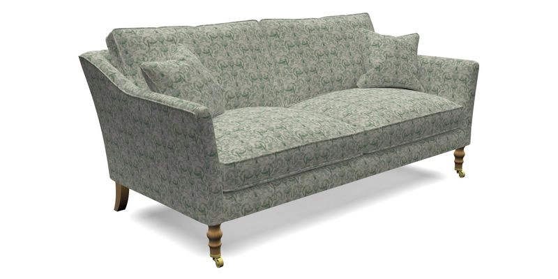 Brunel 3 Seater Sofa in V&A Threads of India Mughal Garden Safari Hunter