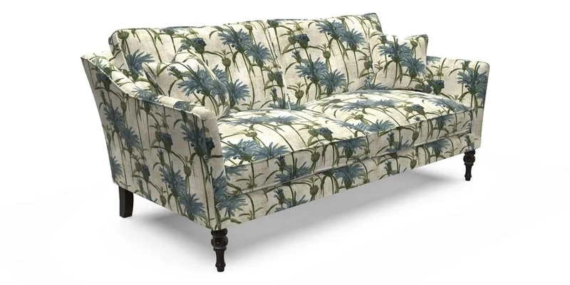 Brunel 3 Seater Sofa in V&A Threads of India Mughal Garden Safari Hunter