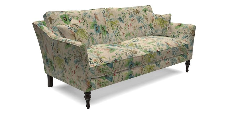 Brunel 3 Seater Sofa in V&A Threads of India Mughal Garden Safari Hunter