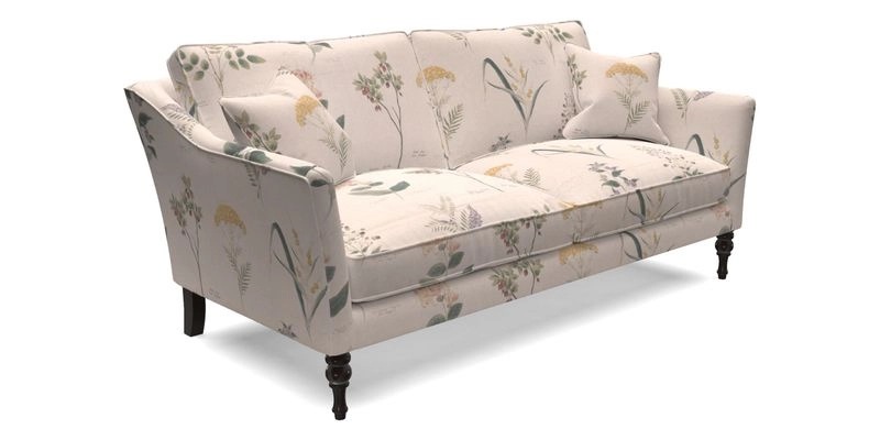 Brunel 3 Seater Sofa in V&A Threads of India Mughal Garden Safari Hunter