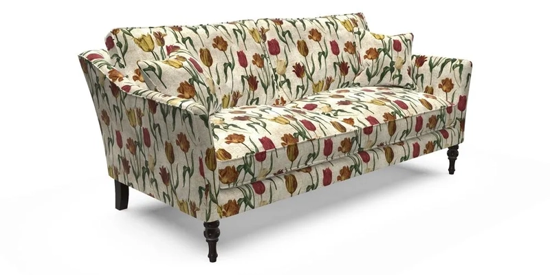 Brunel 3 Seater Sofa in V&A Threads of India Mughal Garden Safari Hunter