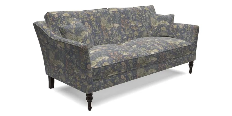 Brunel 3 Seater Sofa in V&A Threads of India Mughal Garden Safari Hunter