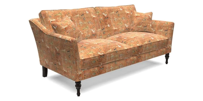 Brunel 3 Seater Sofa in V&A Threads of India Mughal Garden Safari Hunter