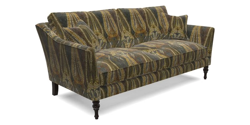 Brunel 3 Seater Sofa in V&A Threads of India Mughal Garden Safari Hunter